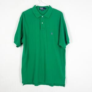 Polo Ralph Lauren Short Sleeve Polo Shirt Green Size Large